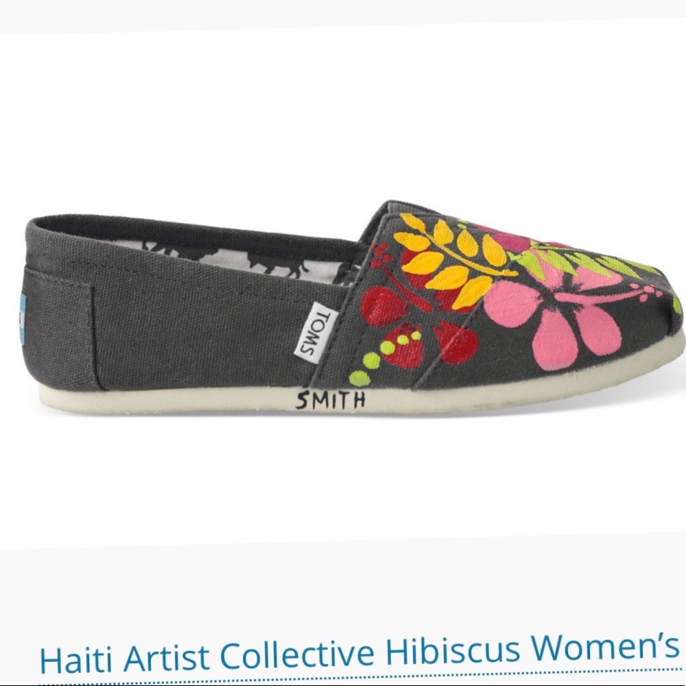 Toms Haiti Collective Floral Hibiscus Shoes